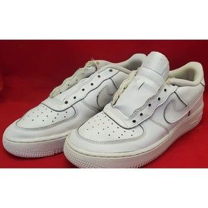Nike Air Force 1 314192-117 White Casual Shoes Sneakers Size 7Y Need Laces